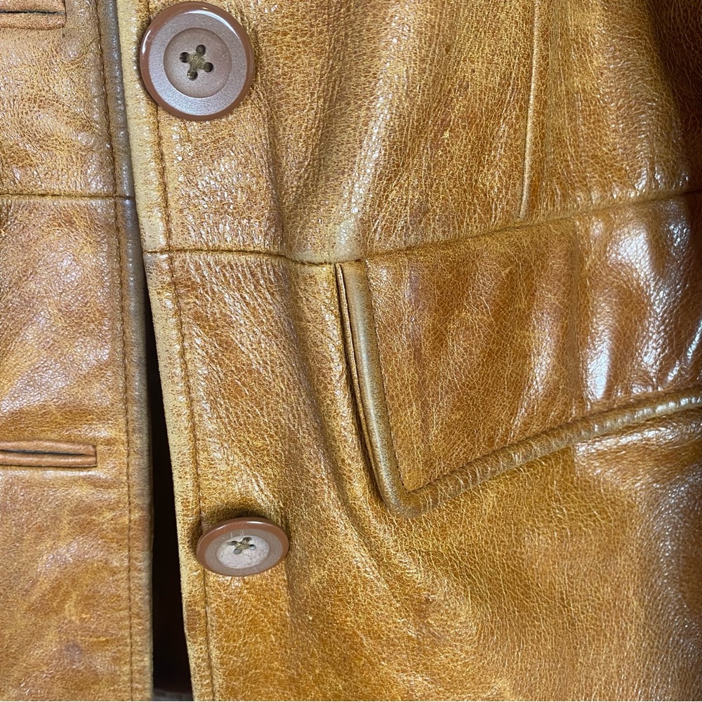 Vintage Valerie Stevens Brown 100% Leather Jacket - Picture 10 of 14
